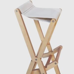 Tabouret haut design éco-responsable en voiles recyclées