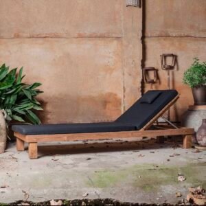 Matelas transat 200x80 en tissu recyclé imperméable – Maisaura